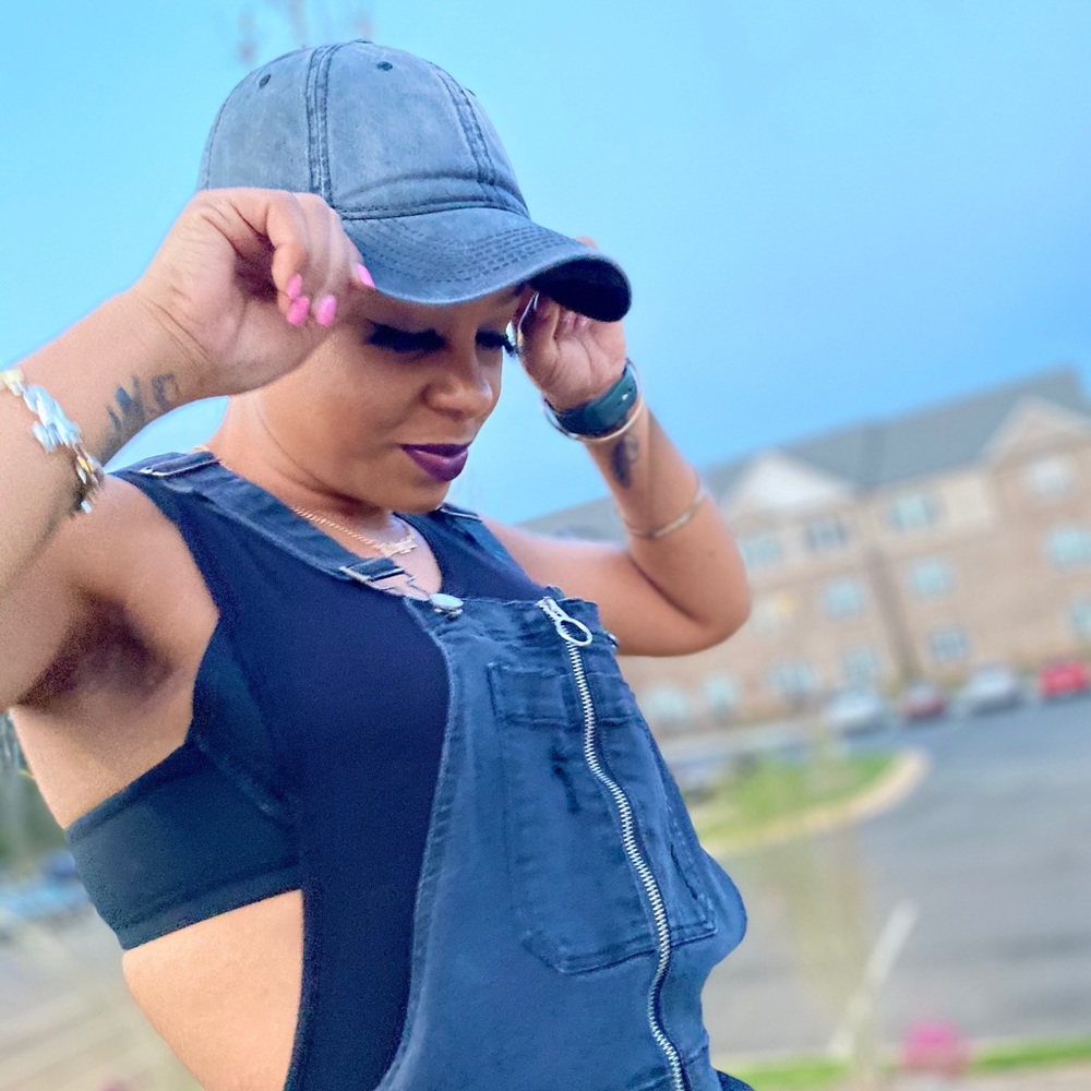 Blue Distressed Unisex Cap